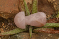 Polished Gemmy Pink Rose Quartz Mushrooms  x 6 From Madagascar - TopRock