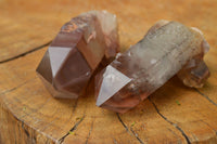 Natural Red Hematoid Phantom Quartz Crystals/Clusters x 12 From Zimbabwe - TopRock