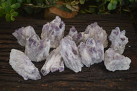 Natural Sugar Amethyst Clusters  x 12 From Solwezi, Zambia - Toprock Gemstones and Minerals 