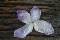 Natural Single Zambian Jacaranda Amethyst Points - Sold per 1.6 kg (24 points per tray) - From Mumbwa, Zambia - TopRock