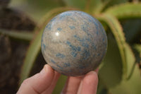 Polished Blue Spotted Spinel Quartz Spheres x 5 From Madagascar