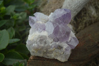 Natural Jacaranda Amethyst Clusters  x 3 From Mumbwa, Zambia - Toprock Gemstones and Minerals 