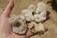 Natural Rare Hollow "Snow" Quartz Specimens  x 24 From Alberts Mountain, Lesotho - TopRock