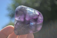 Polished Semi Translucent Watermelon Fluorite Free Forms  x 6 From Uis, Namibia - TopRock