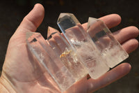 Polished Beautiful Bright Semi Optic Quartz Points  x 12 From Madagascar - TopRock