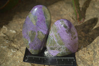 Polished Stichtite & Serpentine Standing Free Forms x 6 From Barberton, South Africa