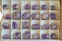 Polished Rare Gemmy Amethyst Palm Stones x 24 From Madagascar - TopRock