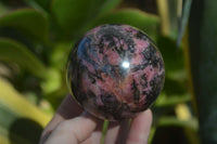 Polished Rhodonite Spheres x 4 From Madagascar