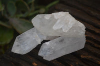 Natural Highly Selected Single Clear Quartz Crystals  x 35 From Mpika, Zambia - Toprock Gemstones and Minerals 