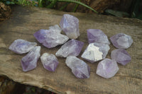 Natural Single Jacaranda Amethyst Crystals  x 12 From Mumbwe, Zambia - Toprock Gemstones and Minerals 