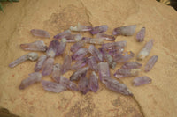 Natural Small Amethyst Crystals  x 70 From Chiredzi, Zimbabwe