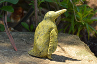 Polished Leopard Stone Penguin Carvings  x 2 From Zimbabwe - TopRock