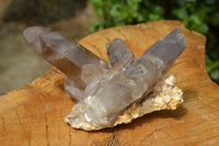 Natural Red Hematoid Phantom Quartz Crystals/Clusters x 12 From Zimbabwe - TopRock