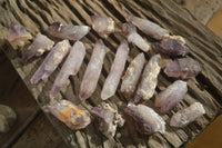 Natural Skeletal Smokey Amethyst Crystals  x 20 From Chiredzi, Zimbabwe