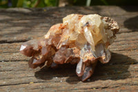 Natural Red Hematoid Phantom Quartz Crystals/Clusters x 12 From Zimbabwe - TopRock