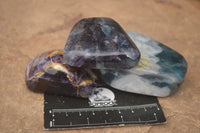 Polished Semi Translucent Watermelon Fluorite Free Forms  x 6 From Uis, Namibia - TopRock