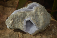 Natural Blue Lace Agate Geode Specimens  x 3 From Nsanje, Malawi