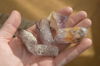 Natural Skeletal Smokey Amethyst Crystals  x 20 From Chiredzi, Zimbabwe