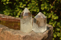 Polished Beautiful Bright Semi Optic Quartz Points  x 12 From Madagascar - TopRock