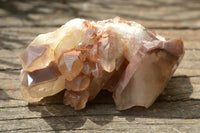 Natural Red Hematoid Phantom Quartz Crystals/Clusters x 12 From Zimbabwe - TopRock