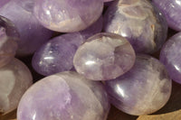 Polished Rare Gemmy Amethyst Palm Stones x 24 From Madagascar - TopRock