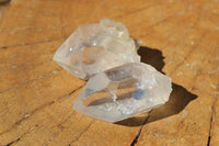 Natural Semi Optic Single Quartz Crystals x 63 From Zambia - TopRock