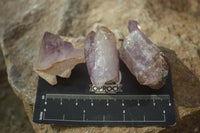 Natural Skeletal Smokey Amethyst Crystals  x 20 From Chiredzi, Zimbabwe