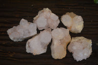 Natural Spirit Cactus Flower Quartz Clusters x 6 From Boekenhouthoek, South Africa