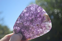 Polished Semi Translucent Watermelon Fluorite Free Forms  x 6 From Uis, Namibia - TopRock