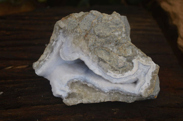 Natural Blue Lace Agate Geode Specimens  x 3 From Nsanje, Malawi