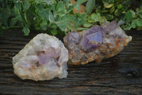 Natural Jacaranda Amethyst Clusters  x 2 From Mumbwa, Zambia - TopRock