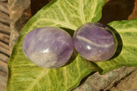 Polished Rare Gemmy Amethyst Palm Stones x 24 From Madagascar - TopRock