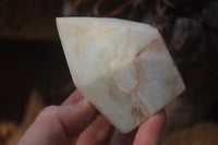 Polished Blue Smithsonite Aragonite Points x 4 From Congo