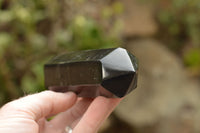 Polished Double Terminated Black Basalt Points  x 3 From Madagascar - TopRock