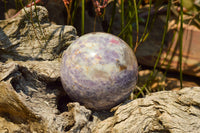 Polished Purple Lepidolite Mica Spheres  x 4 From Madagascar - TopRock