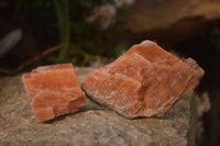 Natural New Sunset Orange Calcite Specimens  x 12 From Spitzkop, Namibia