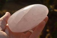 Polished Rare Blue Rose Quartz Standing Free Forms x 3 From Ambatondrazaka, Madagascar - TopRock