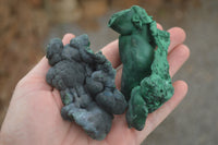 Natural Botryoidal Fibrous Malachite Specimens  x 6 From Kasompe, Congo - TopRock