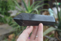 Polished Double Terminated Black Basalt Points  x 4 From Madagascar - Toprock Gemstones and Minerals 