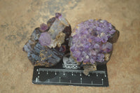 Natural Conglomerate Amethyst Clusters (Man Made) x 6 From Chiredzi, Zimbabwe - TopRock