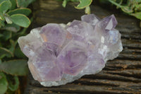 Natural Jacaranda Amethyst Crystal Clusters  x 2 From Mumbwa, Zambia - Toprock Gemstones and Minerals 