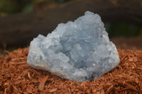 Natural Blue Celestite Crystal Specimens  x 2 From Sakoany, Madagascar - Toprock Gemstones and Minerals 