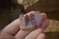 Natural Small Amethyst Crystals  x 70 From Chiredzi, Zimbabwe