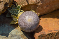 Polished Purple Lepidolite Mica Spheres  x 4 From Madagascar - TopRock