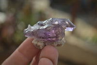 Natural Skeletal Smokey Amethyst Crystals  x 20 From Chiredzi, Zimbabwe