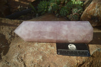 Polished Large Rose Quartz Tower x 1 From Madagascar