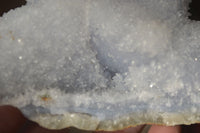 Natural Blue Lace Agate Geode Specimens  x 3 From Nsanje, Malawi