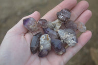 Natural Window Amethyst Sceptre Crystals  x 35 From Chiredzi, Zimbabwe