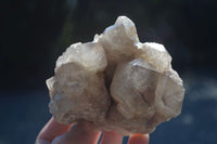 Natural White Phantom Smokey Quartz Clusters  x 3 From Luena, Congo - Toprock Gemstones and Minerals 