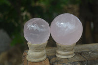 Polished Rare Star Rose Quartz Spheres  x 6 From Ambatondrazaka, Madagascar - Toprock Gemstones and Minerals 